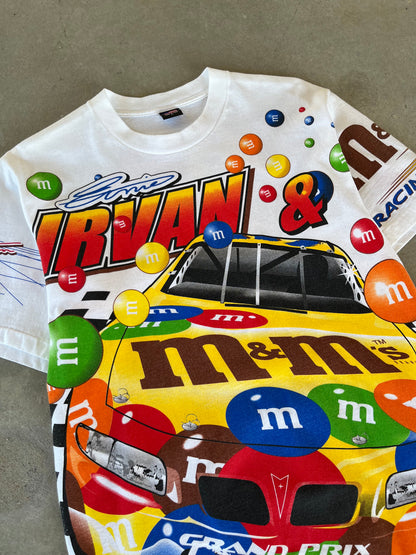 90’s Ernie Irvan M&M Nascar AOP T-Shirt [L]