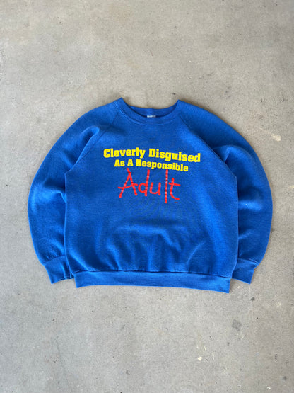 90’s Funny Script Crewneck [M]