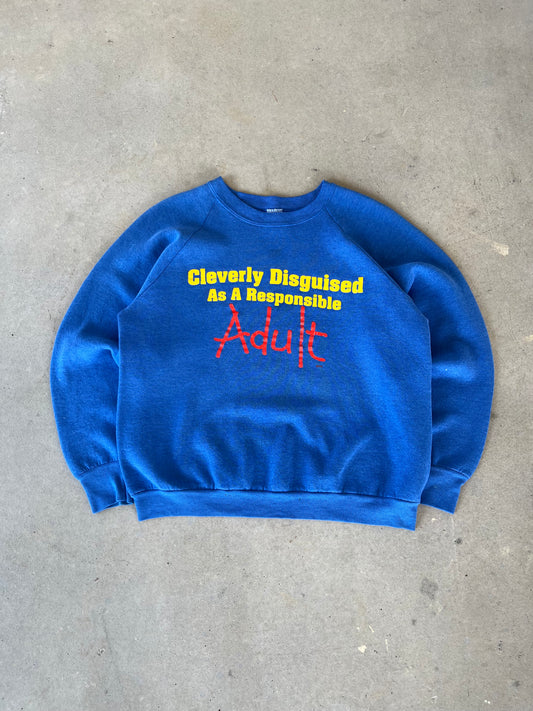 90’s Funny Script Crewneck [M]