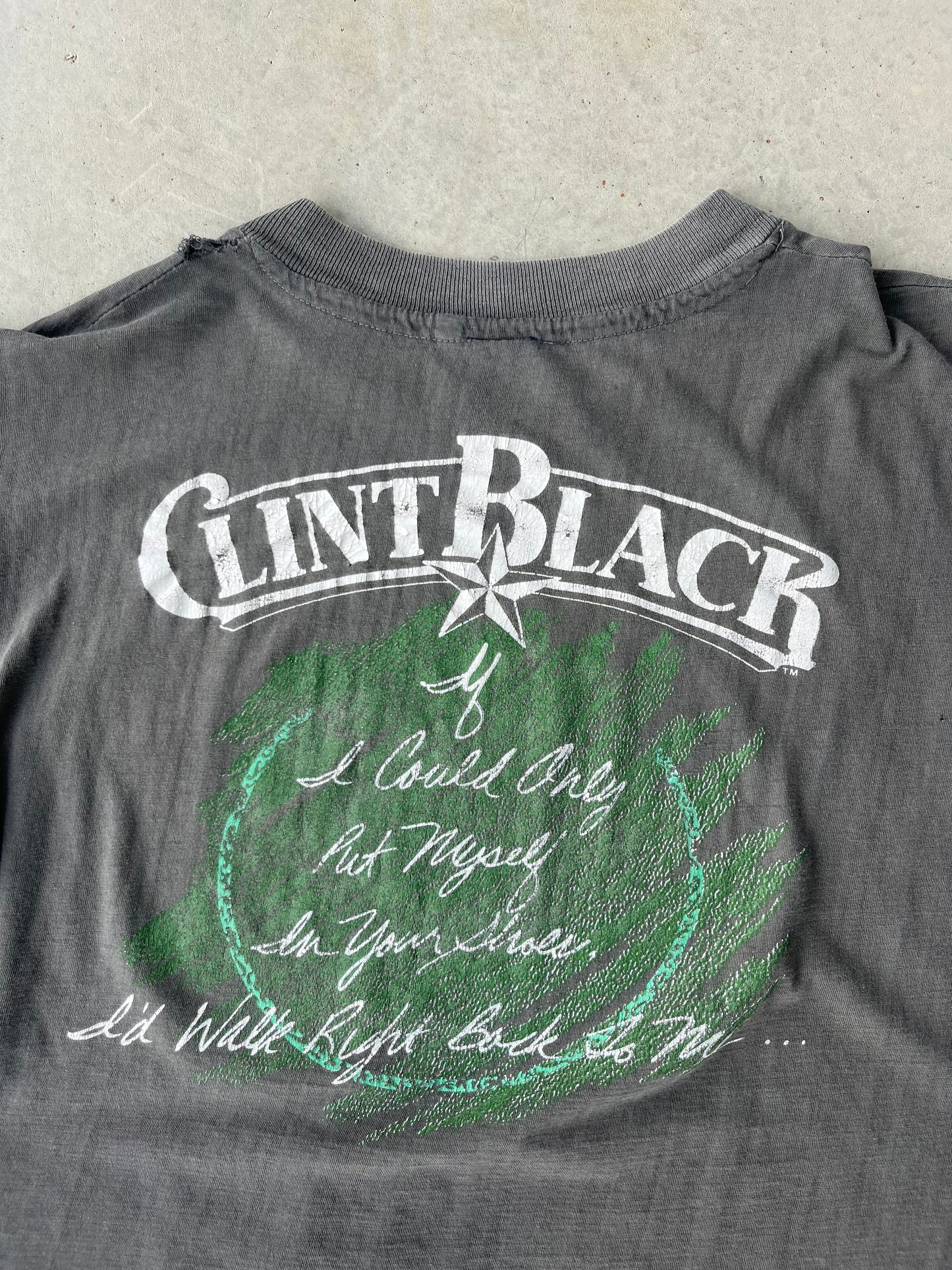 1990 Clint Black " Put Yourself In My Shoes " Band T Shirt [L]