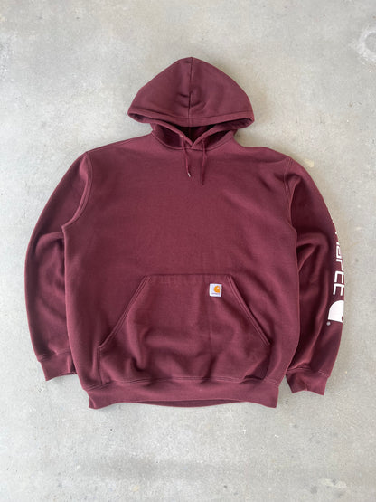 00’s Carhartt Maroon Hoodie [L]