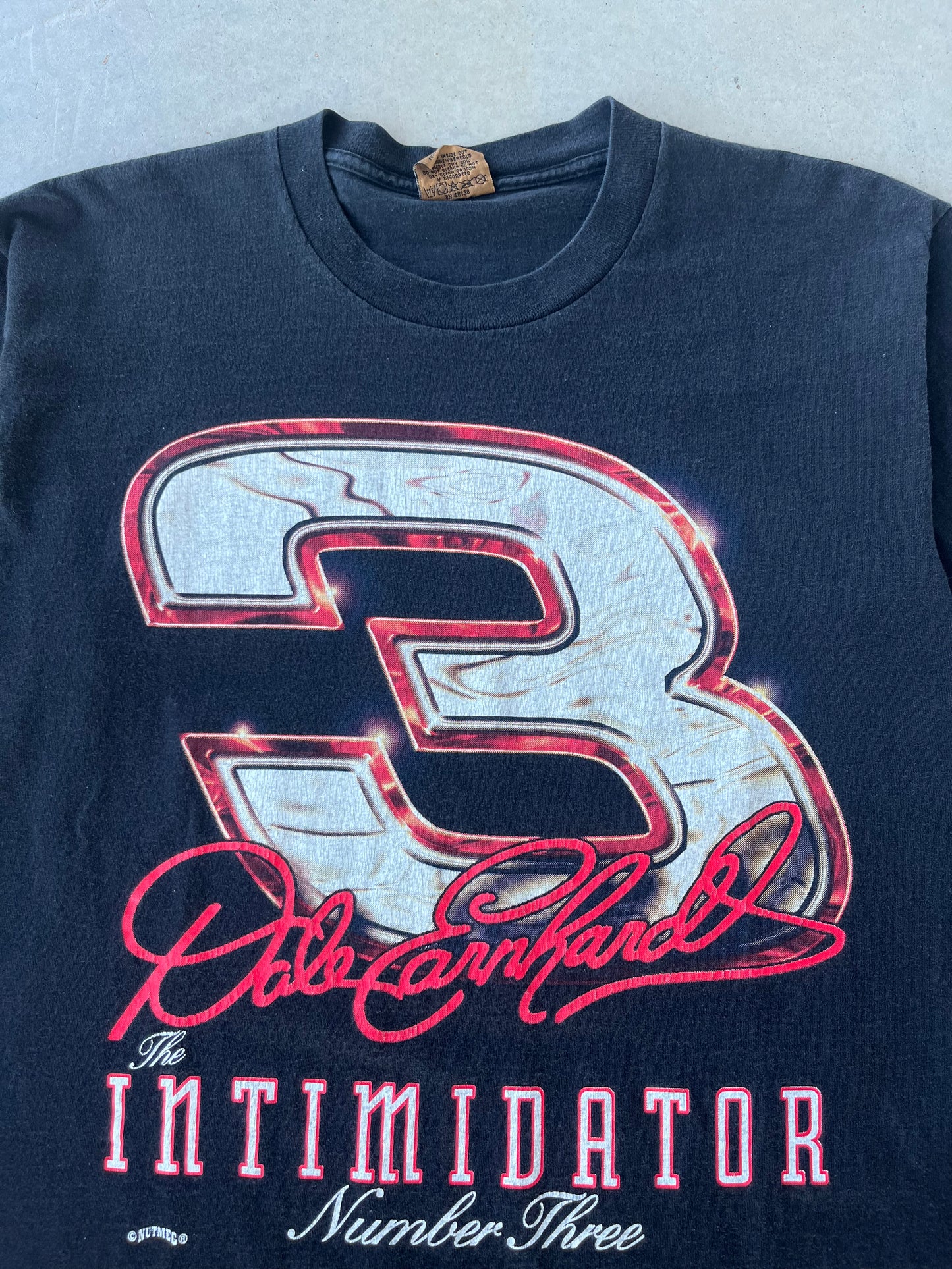 90s Dale Sr. Nutmeg Nascar T-Shirt [L]