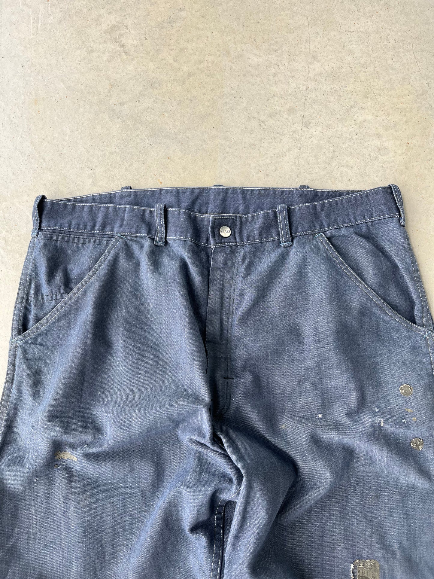 1980’s Sears Blue Carpenter Pants [38x30]