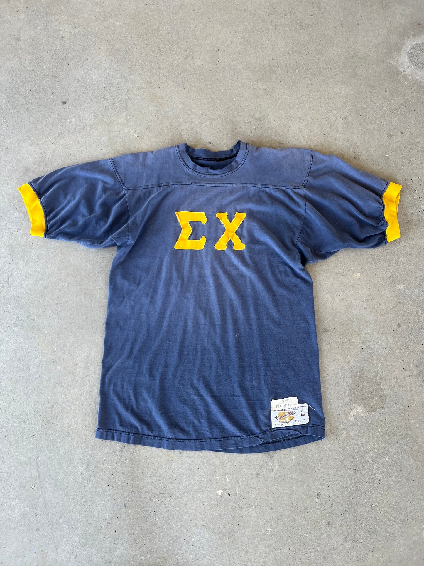 1970’s Faded Russell Athletic Fraternity T-Shirt [L]