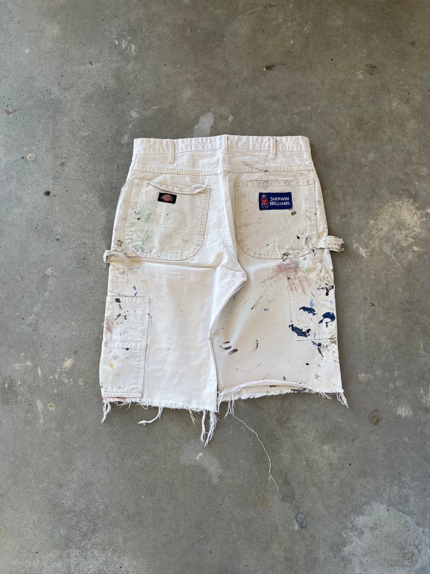 00’s Sherwin Williams Paint Splattered Painter Shorts [31]