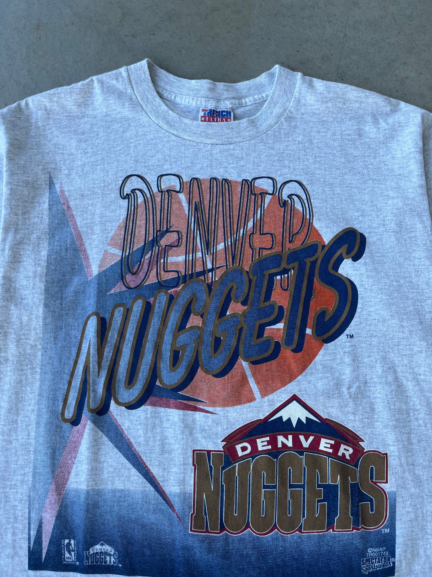 90s Denver Nuggets NBA T-Shirt [L]