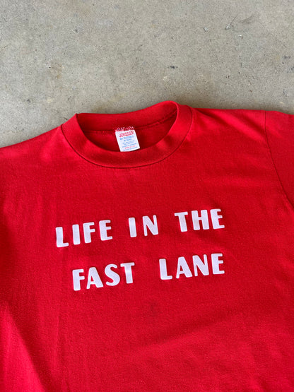 80’s “ Life In The Fast Lane “ Plymouth, MA T-Shirt [M]