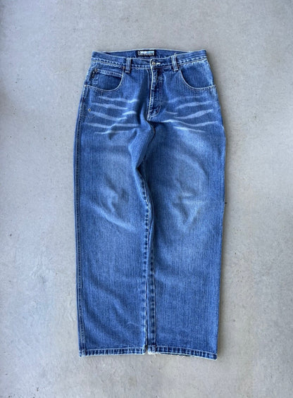 Y2K Southpole Baggy Embroidered Jeans [34x32]