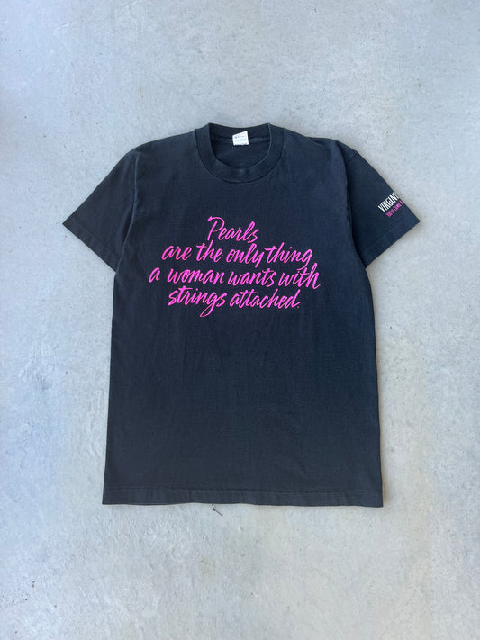 90s Funny Script T-Shirt [L]