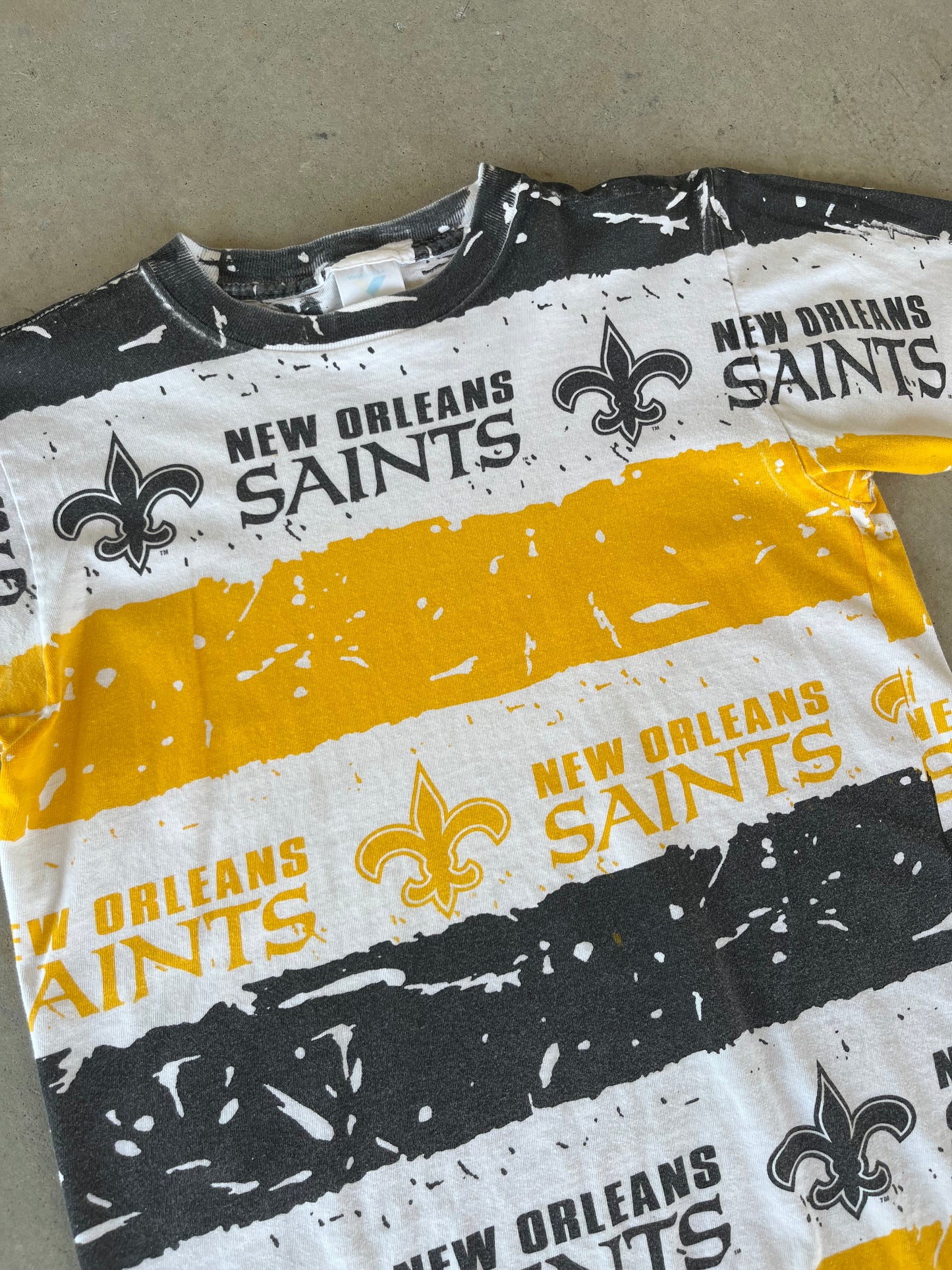 90’s New Orleans Saints AOP NFL T-Shirt [S]