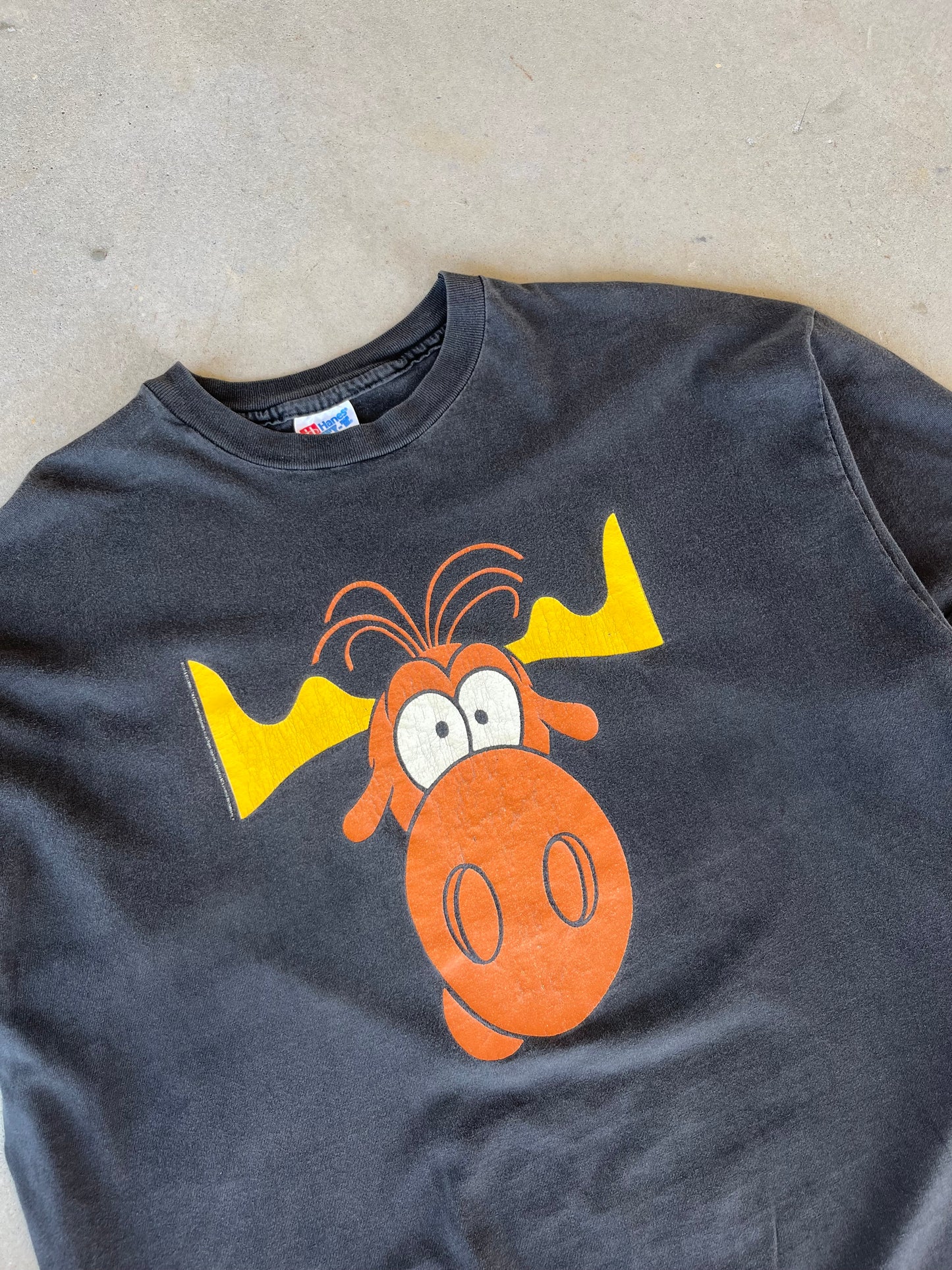 1995 Bullwinkle J. Moose Taco Bell Promotion T-Shirt [XL]