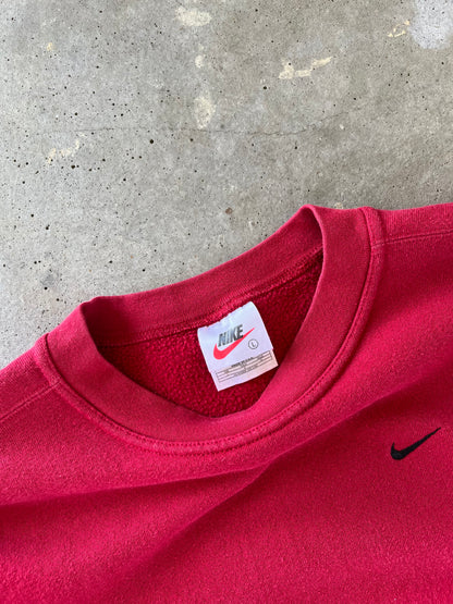 90’s Red Nike Crewneck [L]