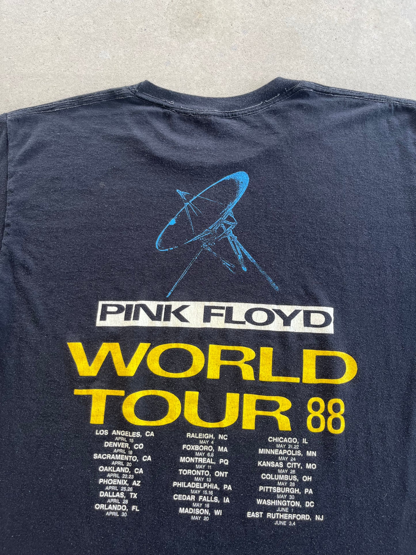 1988 Pink Floyd World Tour T-Shirt [L]