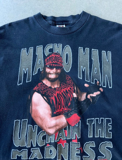 '98 Randy Savage "Macho Man" WWE Wrestling T-Shirt [L]