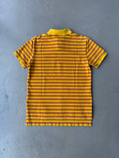 00’s Polo Ralph Lauren Yellow & Pink Striped Polo [M]