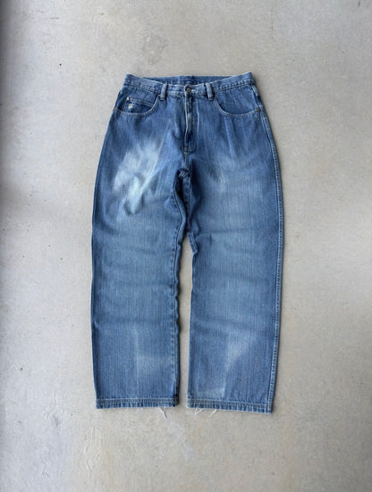 Y2K Rocawear Embroidered Baggy Denim Jeans [36x34]
