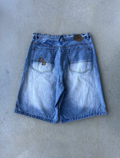 Y2K Akademiks Baggy Denim Jean Shorts [38]