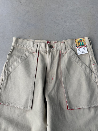 Y2K Pachinno Embroidered Wide Leg Denim Jeans [33x29]