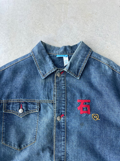 Y2K Denim Rocawear Embroidered Jacket [XXL]