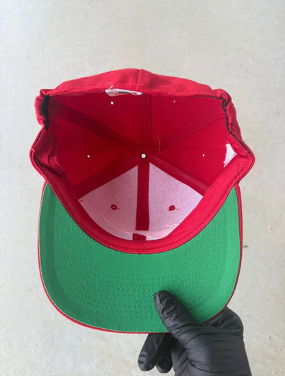 90’s Nike Swoosh Red Fitted Hat [OSFA]