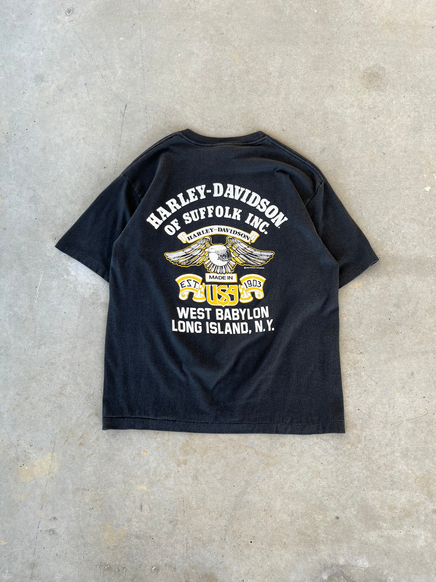 80’s Harley Davidson “The Eagle has Landed” T-Shirt [M]