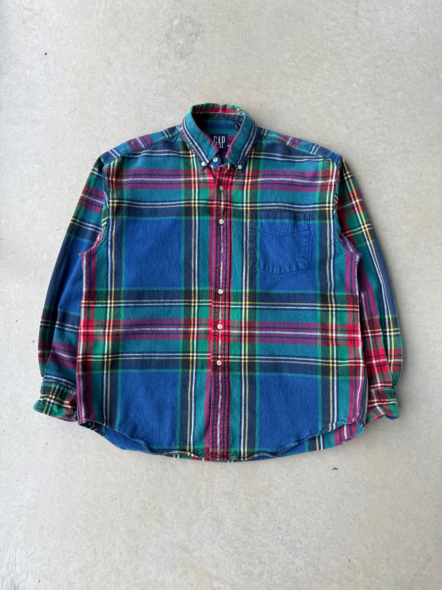 00’s Gap Multi Color Plaid Flannel [XL]