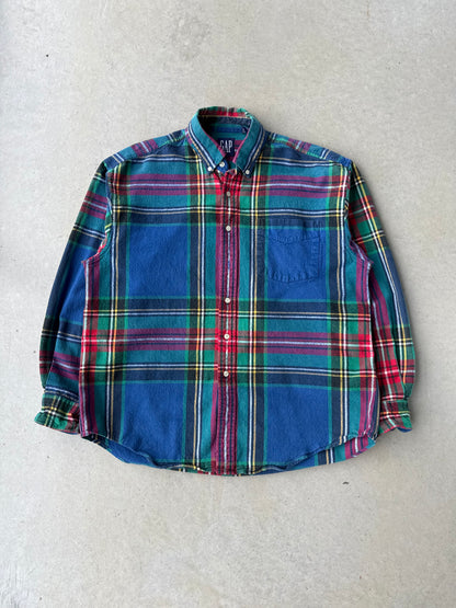 00’s Gap Multi Color Plaid Flannel [XL]