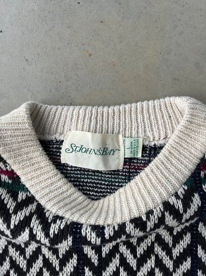 90s St. John's Bay Multi-Colored Sweater [L]