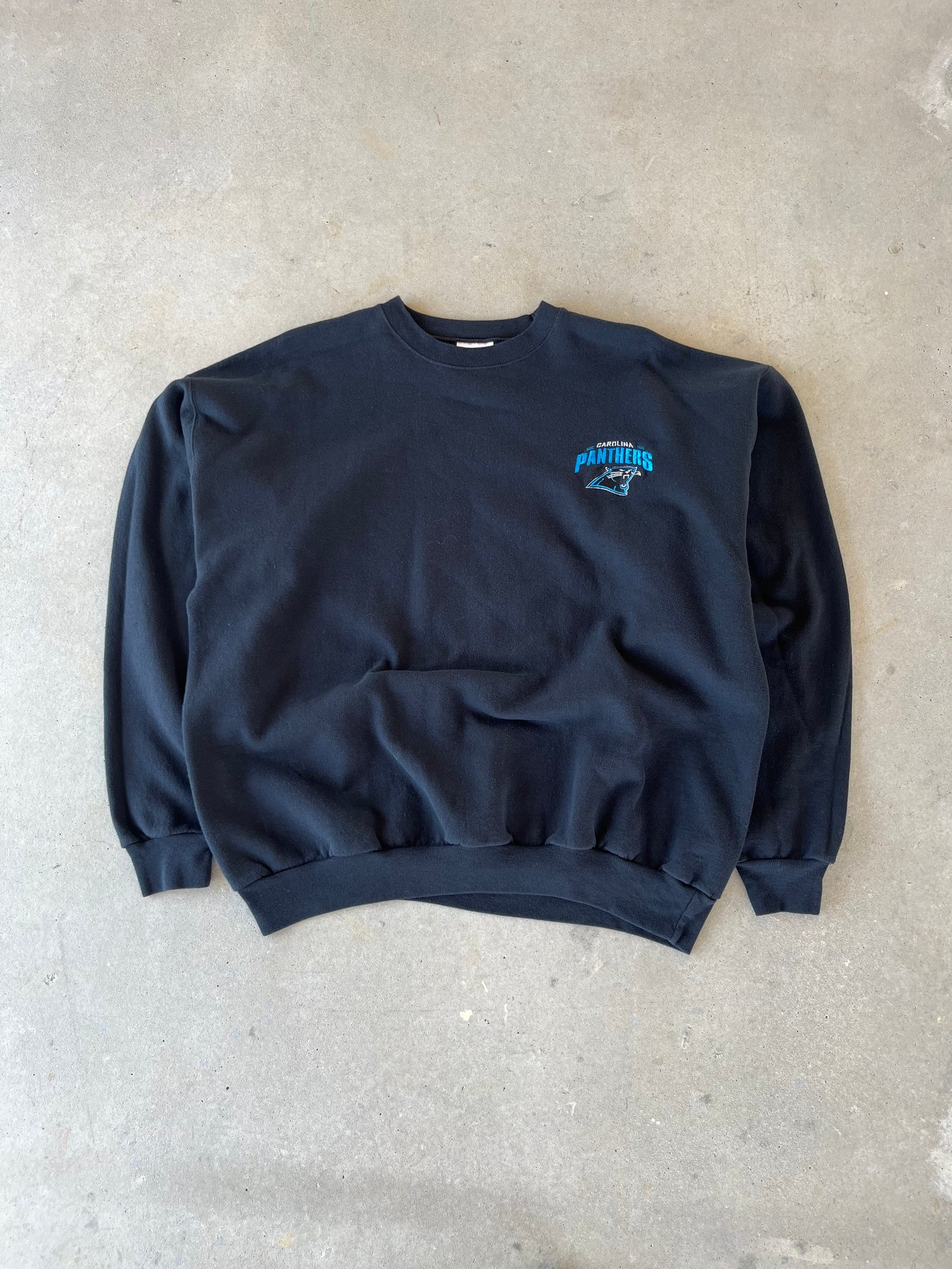 00’s Carolina Panthers Embroidered Crewneck [L]