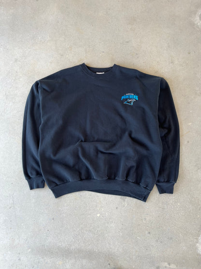 00’s Carolina Panthers Embroidered Crewneck [L]