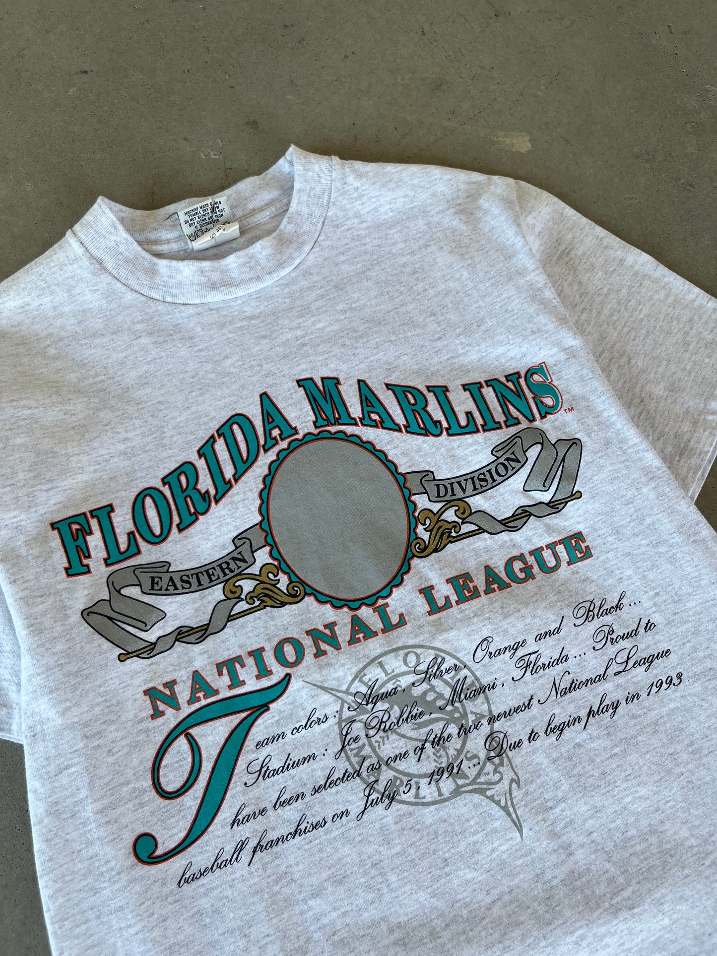 90’s Florida Marlins Nutmeg T-Shirt [L]