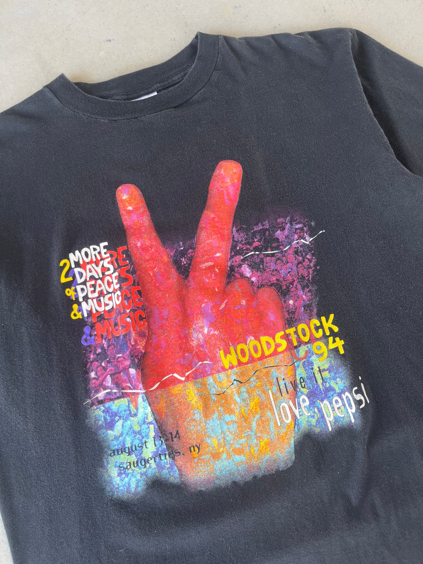 1994 Woodstock Festival Pepsi T-Shirt [L]