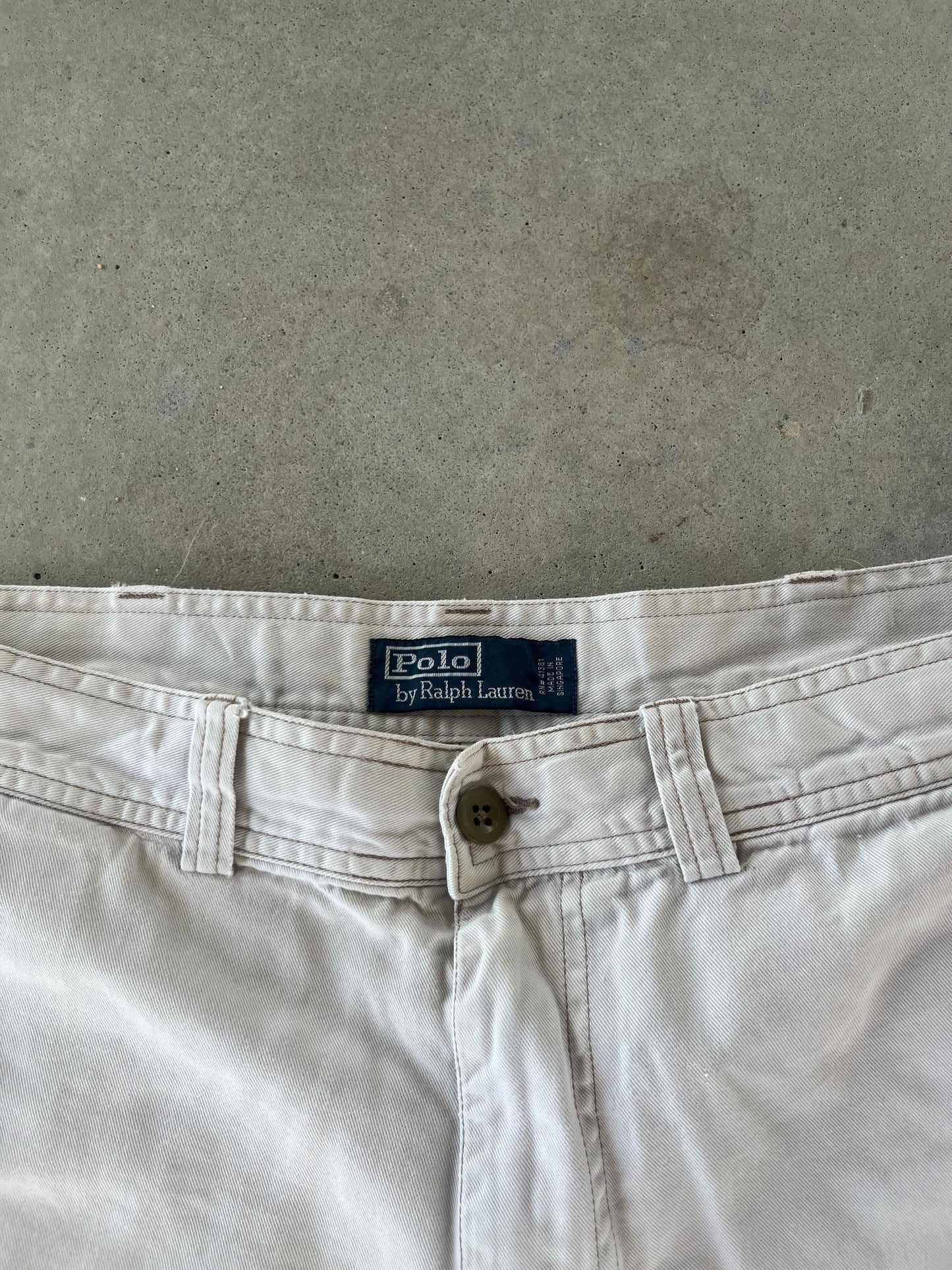 00’s Khaki Polo Ralph Lauren Cargo Chino Shorts [36]