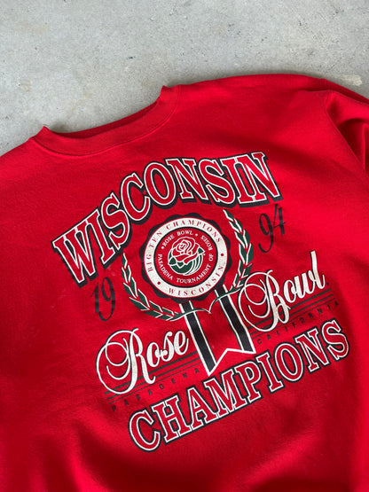 1994 Wisconsin Univ. Rose Bowl Champions Crewneck [XXL]
