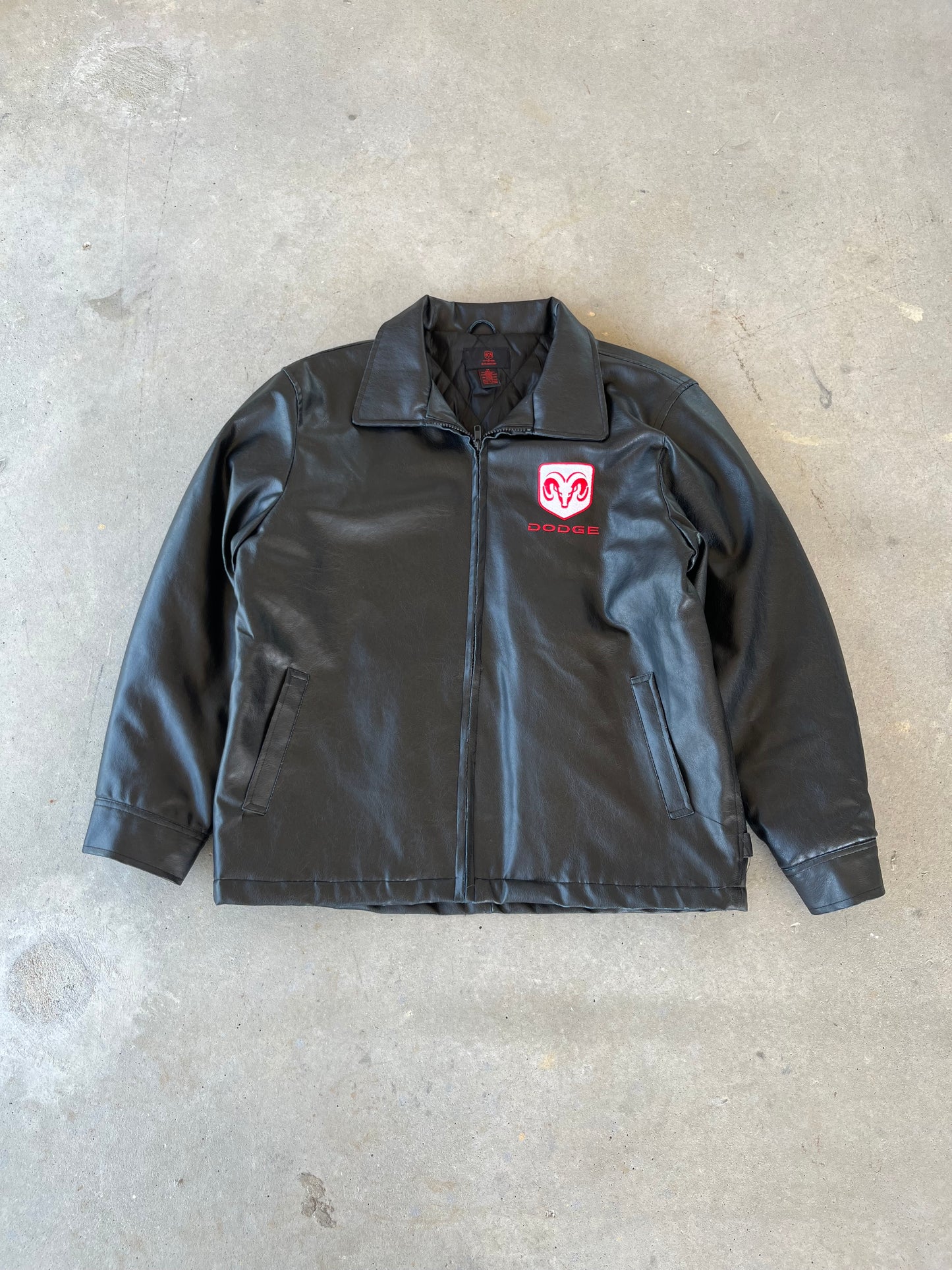Y2K Dodge Dealership Leather Jacket [M]