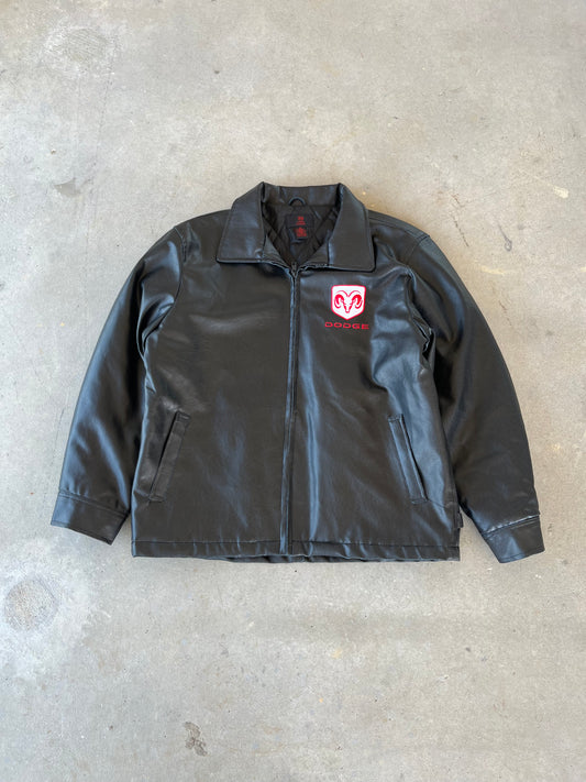 Y2K Dodge Dealership Leather Jacket [M]