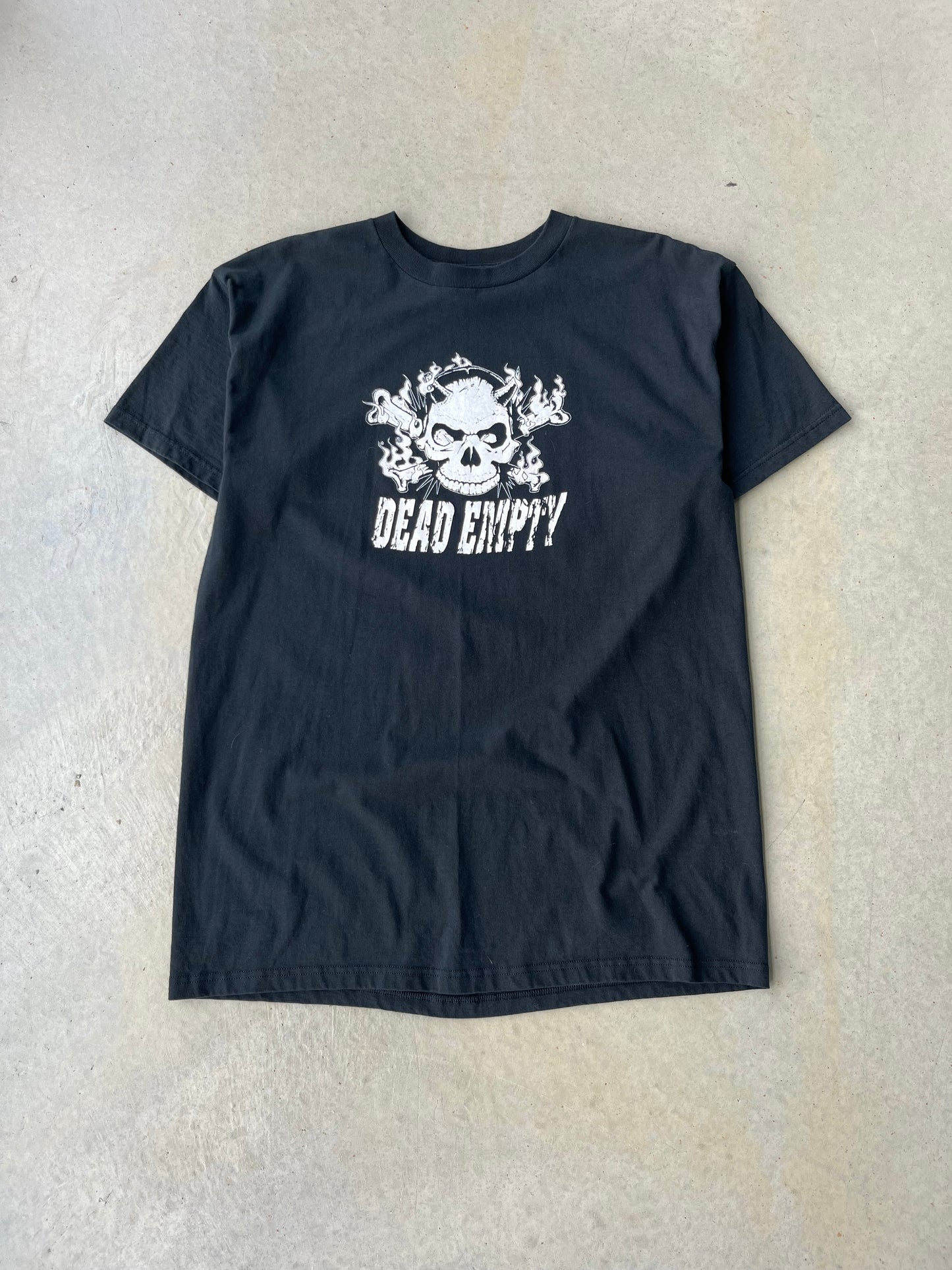 00's Dead Empty Punk Rock Band T Shirt [XL]