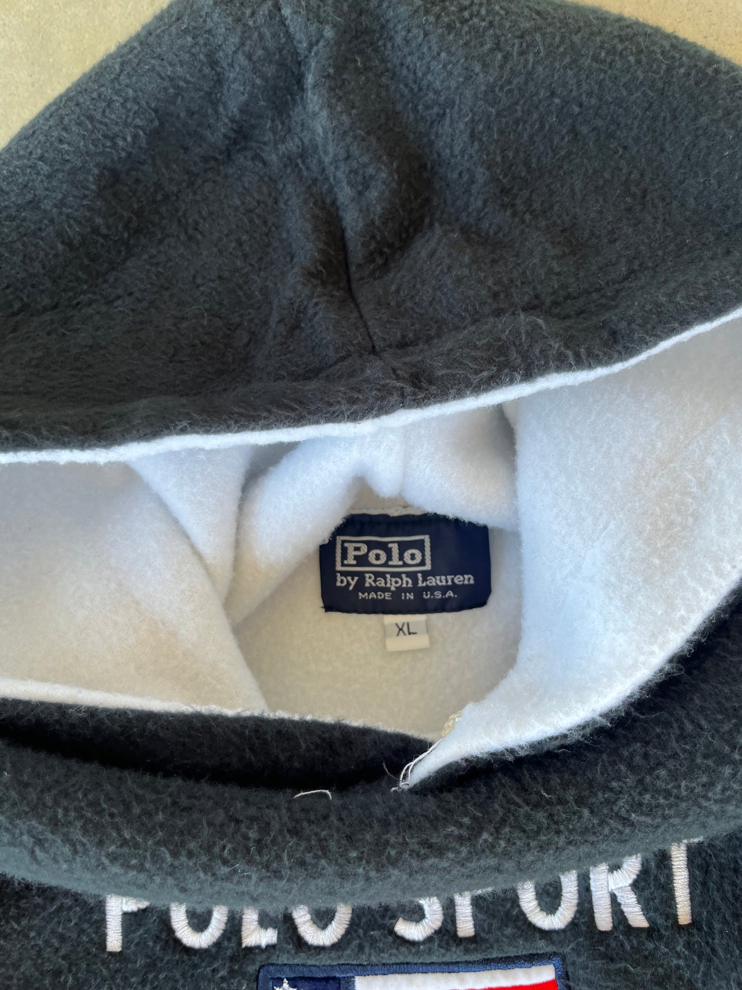 90’s Ralph Lauren Polo Fleece Hoodie [XL]