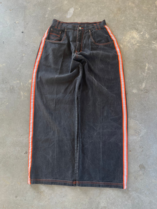 Y2K Big Mac Neon Striped Baggy Pants [30x32]