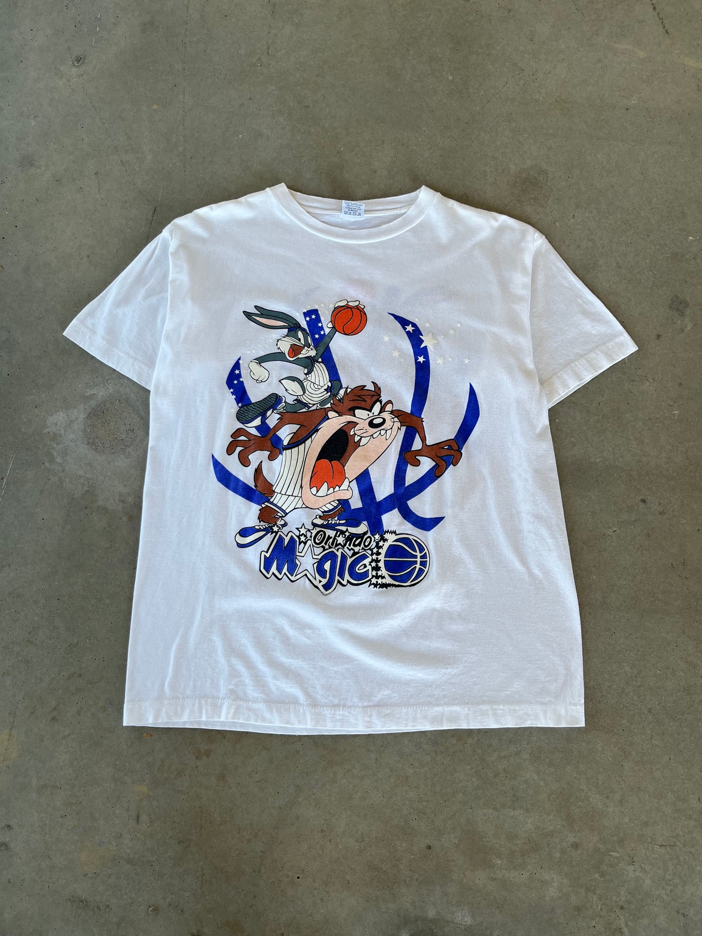 90’s Orlando Magic Looney Tunes Basketball T-Shirt [XL]