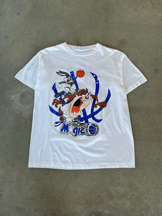 90’s Orlando Magic Looney Tunes Basketball T-Shirt [XL]