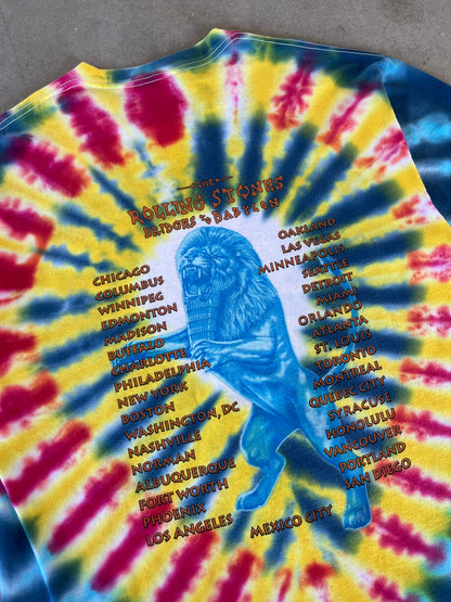 1997 Rolling Stones Bridges to Babylon Tie Dye Band T-Shirt