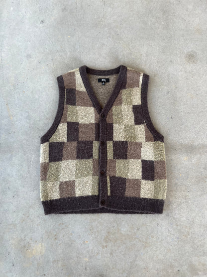 Stussy Plaid Striped Vest [M]