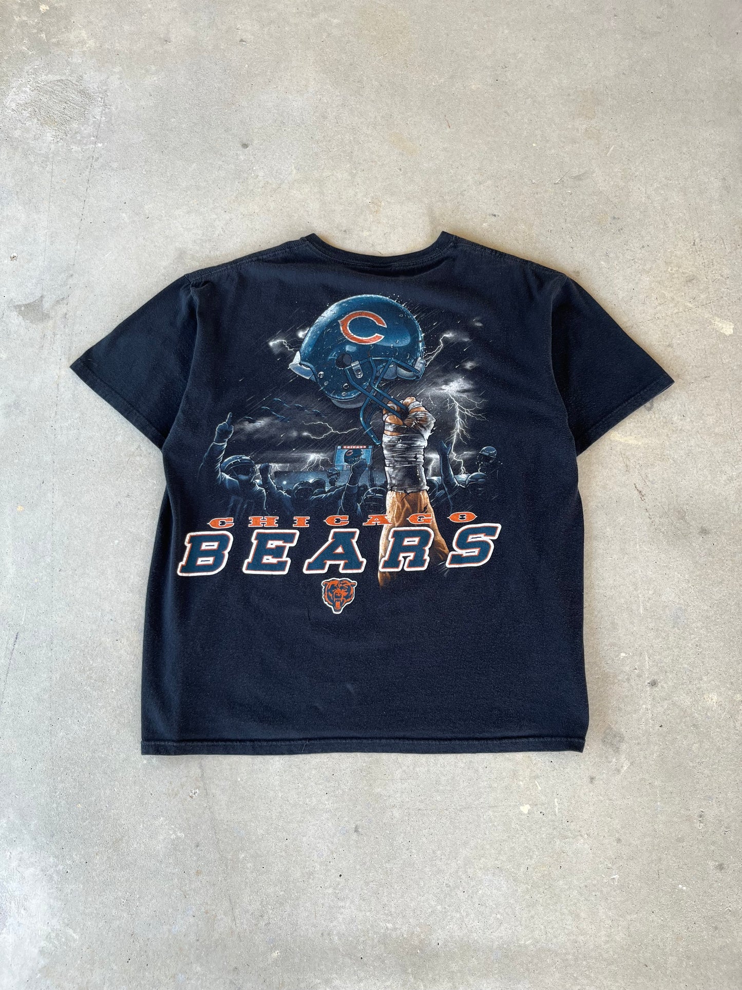 00’s Chicago Bears NFL Helmet T-Shirt [L]