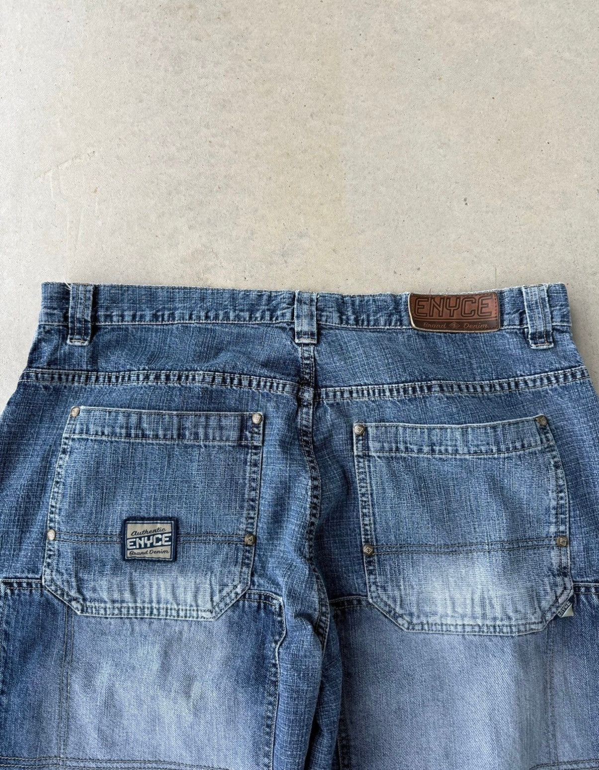 Y2K Enyce Multi Pocket Denim Baggy Pants [38x32]
