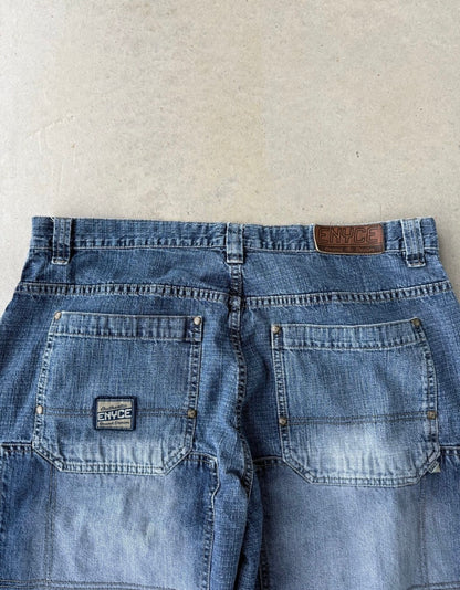 Y2K Enyce Multi Pocket Denim Baggy Pants [38x32]