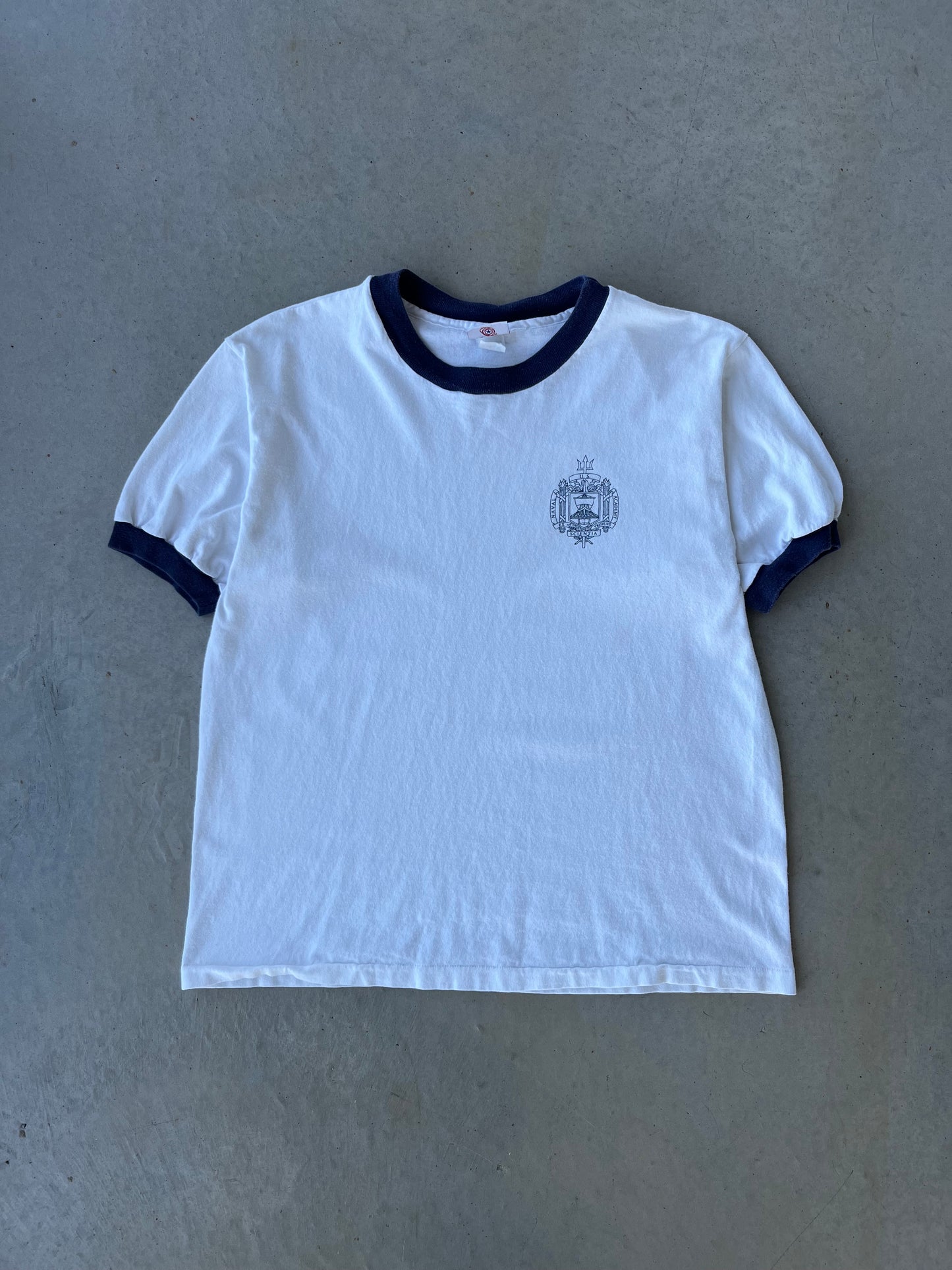 90s Naval Academy Ringer T-Shirt [M]