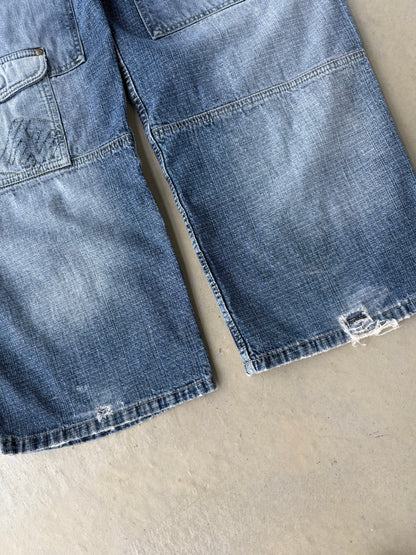 Y2K Enyce Multi Pocket Denim Baggy Pants [38x32]