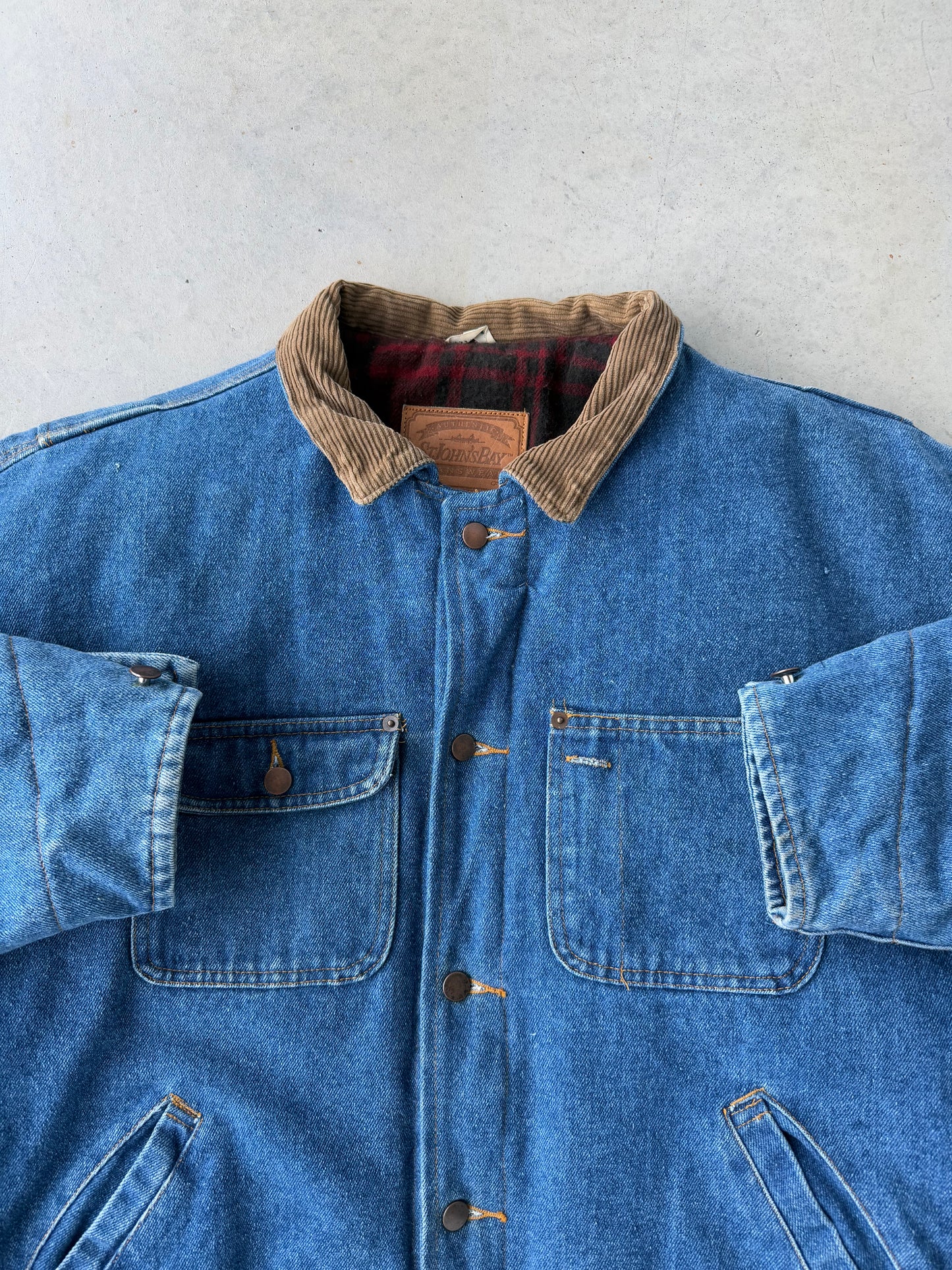 00’s St. John’s Bay Denim Work Jacket [L]