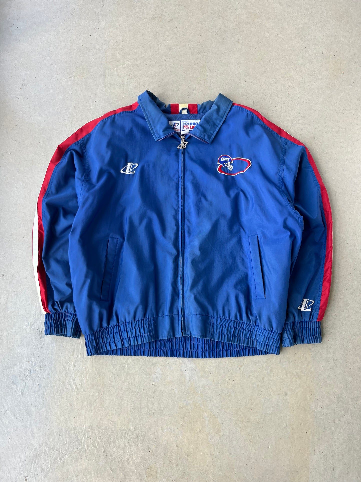 90's NY Giants Logo Athletic Windbreaker [L]